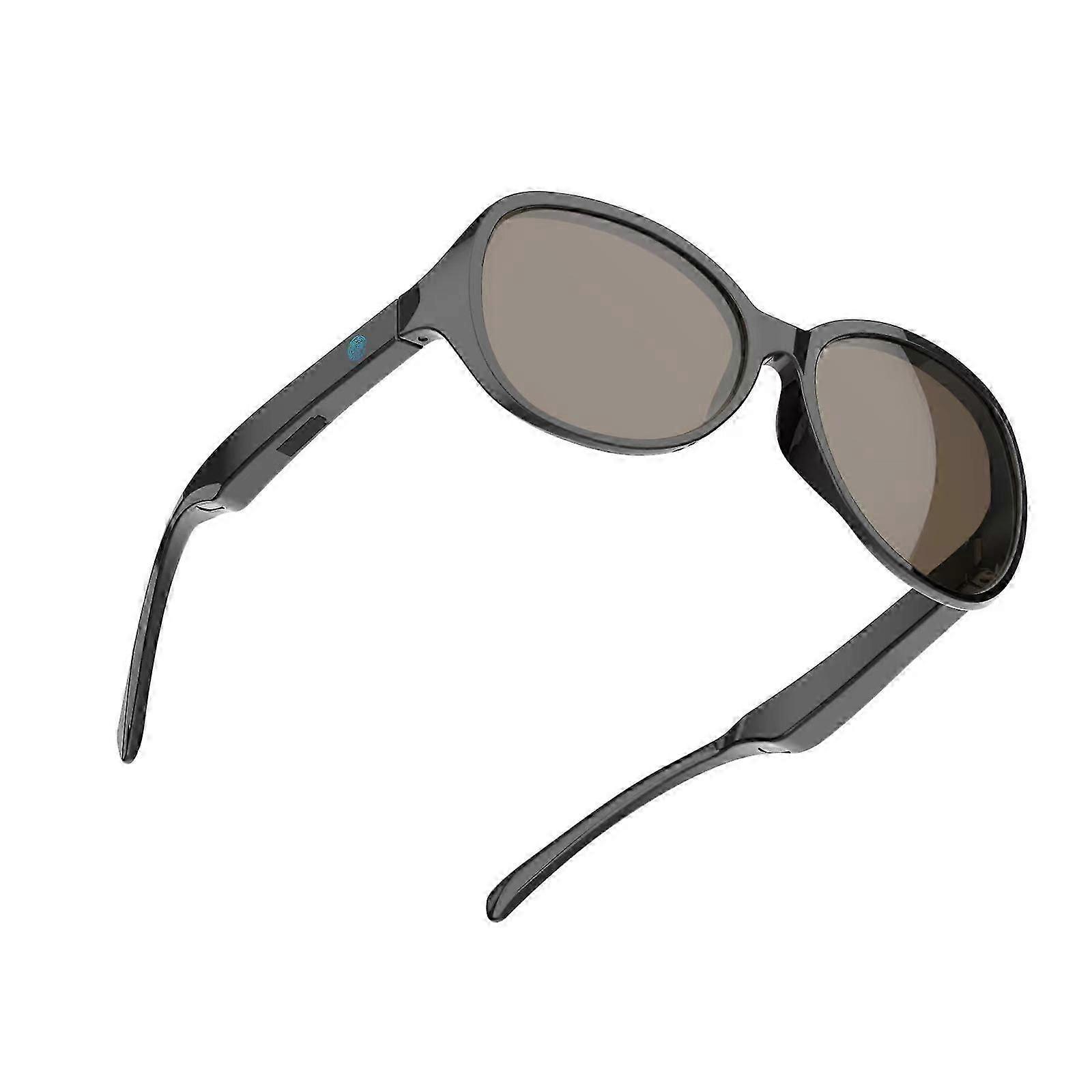 Smart Glasses, Blue Light Filtering & Polarized Sunglass Lenses - Low Latency Audio,Built-in Mic & Speakers - Touch & Voice Assistant