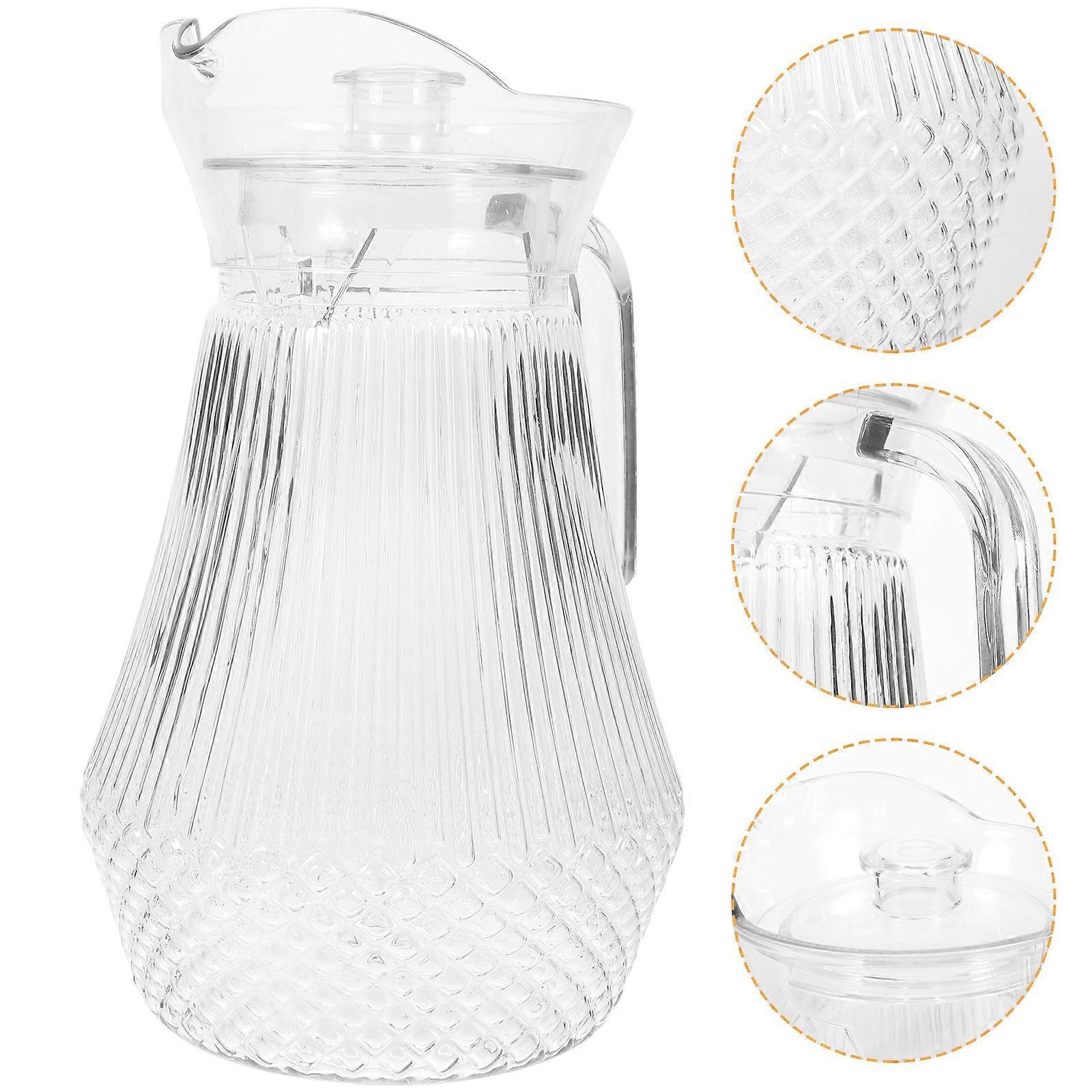 Plastic Juice Pitcher With Handle For Restaurants And Parties Featuring A Duckbill Spout Design 1 Piece