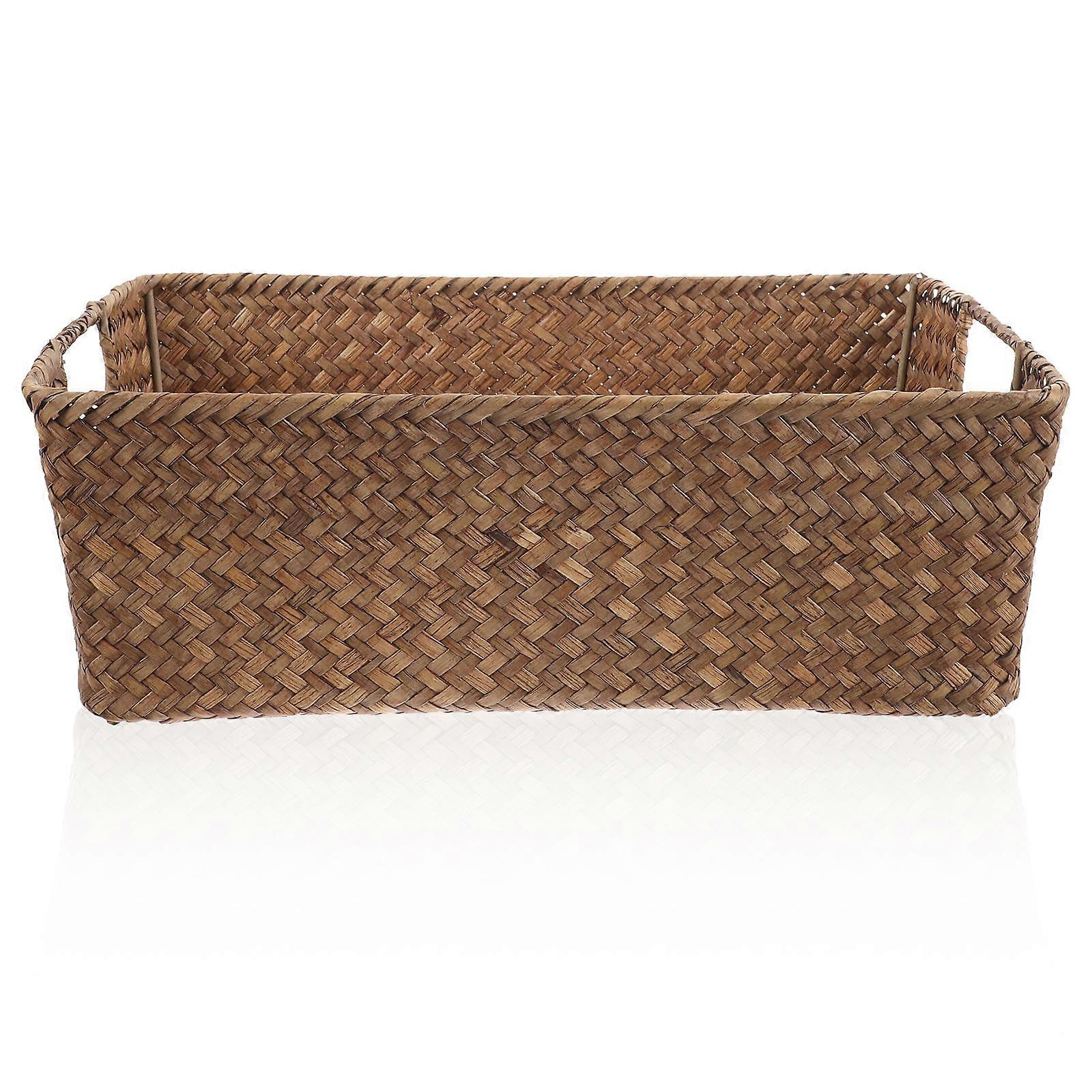 Coffee Straw Storage Basket for Fruits Snacks and Household Supplies Portable and 16864498