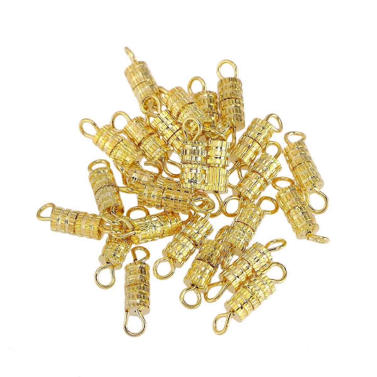 Jewerly Clasps 20Pcs Golden for Jewerly with Durable Screw Lock for Necklace Accessories