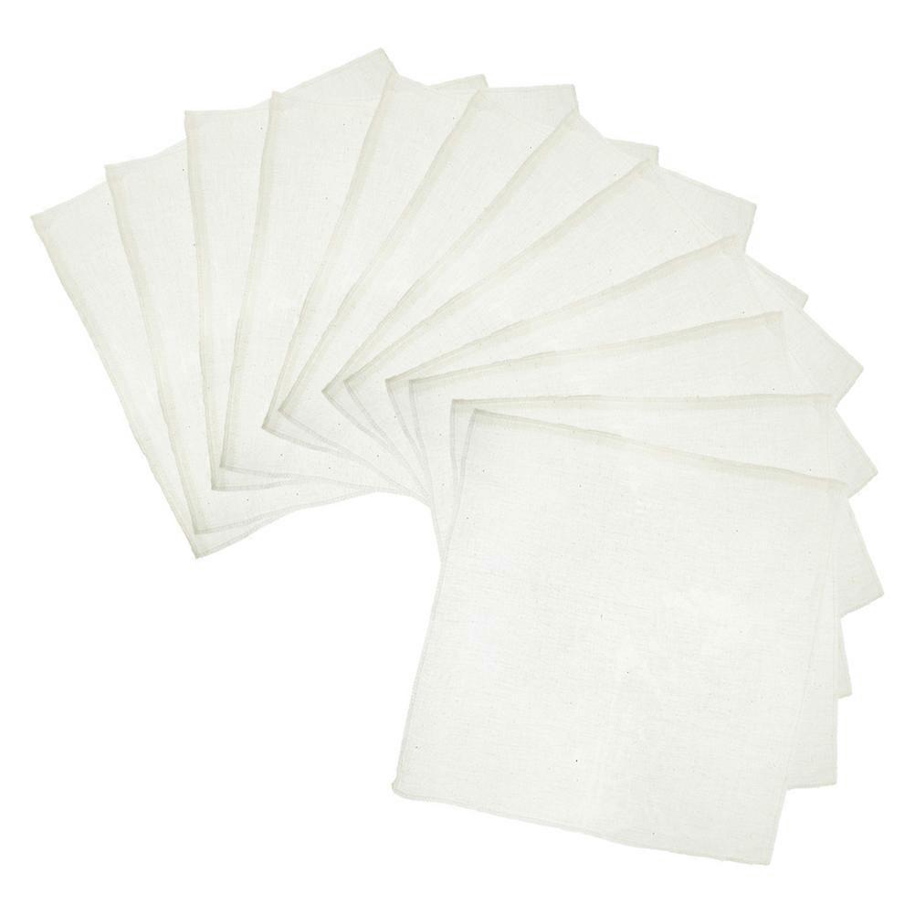12pcs Reusable Cotton Tofu Straining Cloth, Multi Use Cheesecloth for Soy Milk, Juice, and Yogurt Filtration, Temperature Resistant, Compact Design