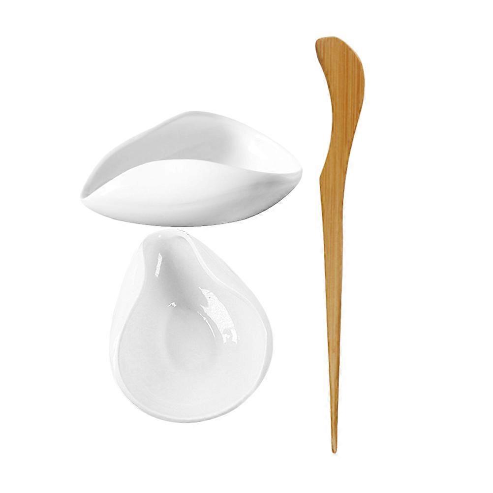 Ceramic Tea Scoop for Loose Leaf Tea and Coffee Beans Storage Assorted Color Stylish Durable 1 Set