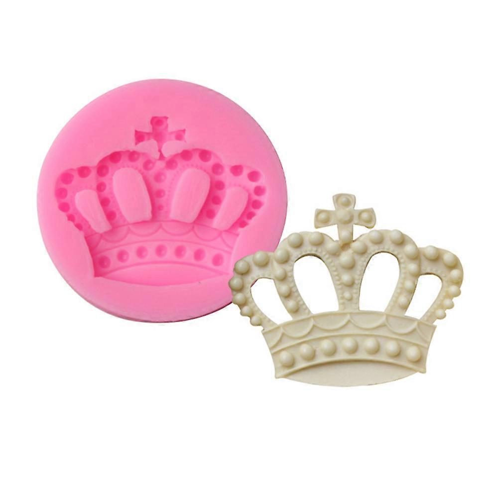 Silicone Crown Shaped Cake Mold for Baking Easy to Clean and Demold 2 Pcs Pink