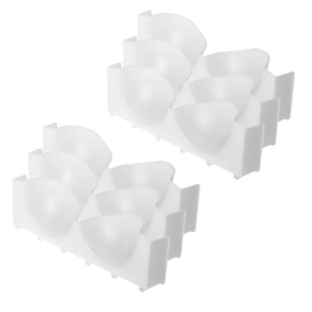 Compartment Box For Women 6Pcs Bra Storage Container Rectangular White Anti-Deformation Protection For Home Use