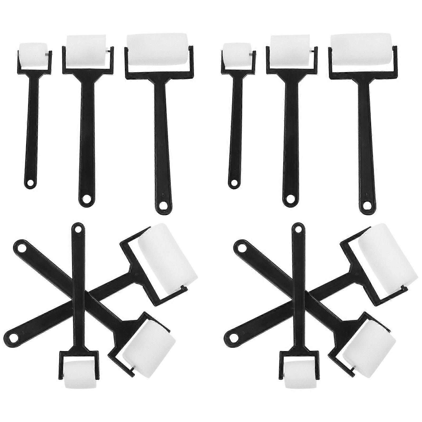 Portable Kids Sponge Painting Brushes Set with 12pcs Safe EVA Material for Creative Art Lessons and