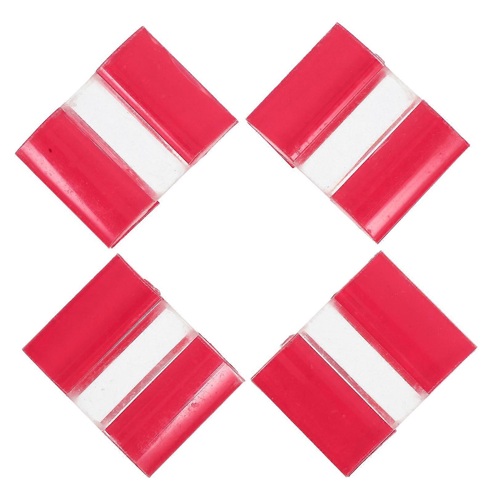 4pcs Mini Transparent Acrylic Folding Hinges, Self Adhesive Clear Hinges for Cabinets, Furniture, Displays, Multi Purpose Versatile Functionality