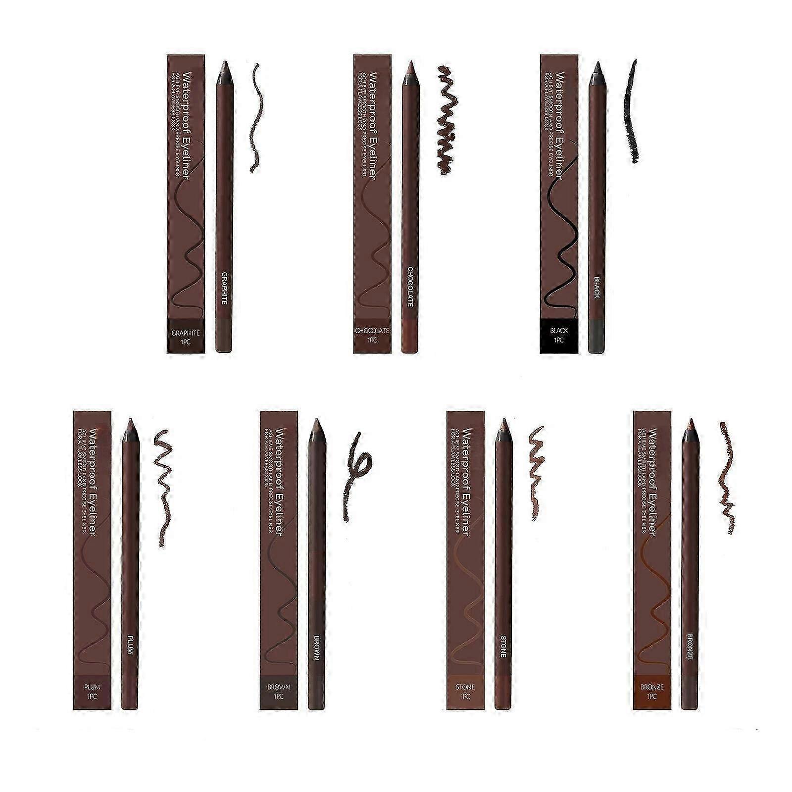 Revlrostre 24 Hr Waterproof Eyeliner Duo Sharpenable, 2 in 1 Gettoreach Eyeliner