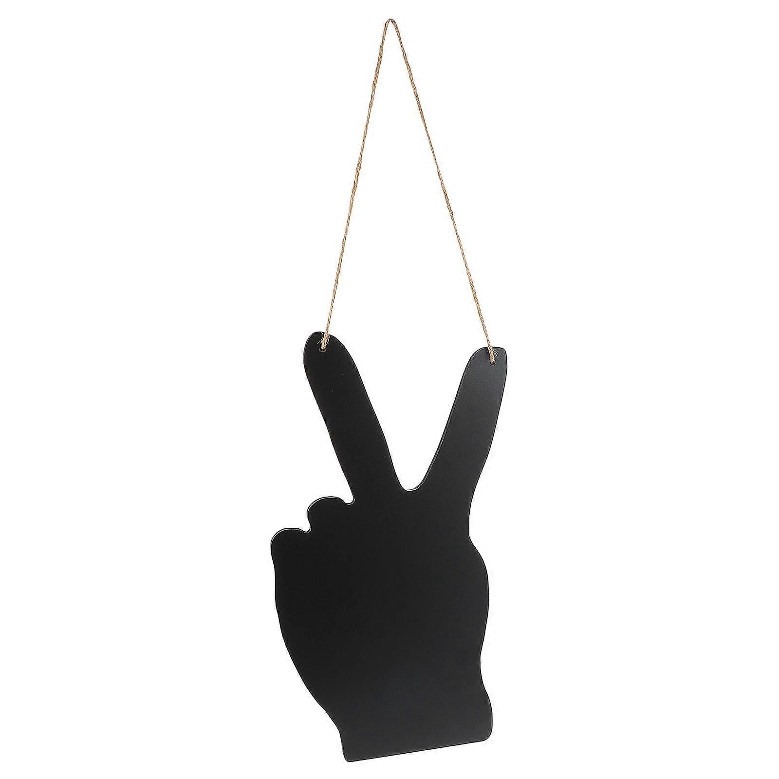 Chalkboard Display Wooden Hanging Message Board Party Garden Decor Black 1Pack