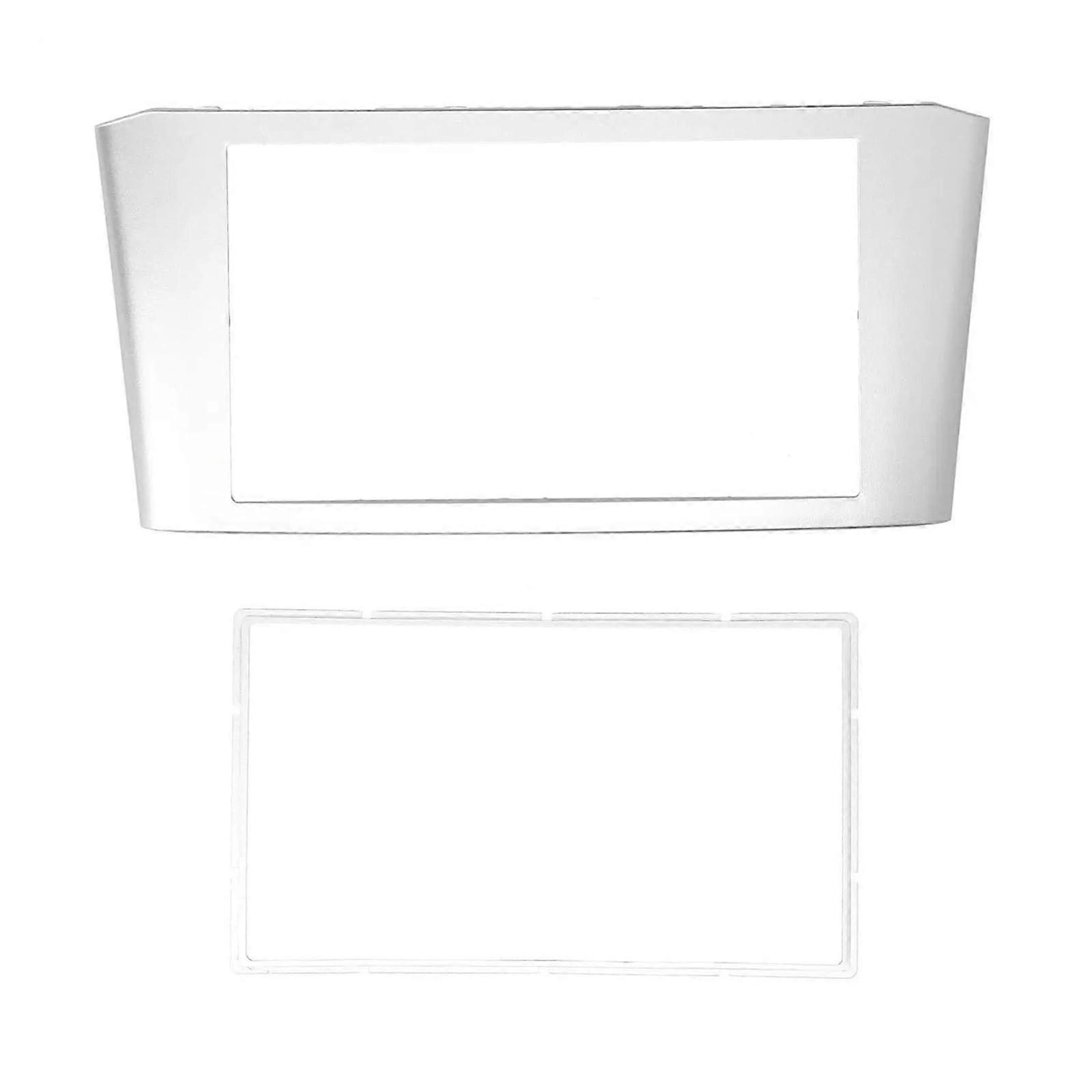 2-DIN Radio Stereo DVD Player with Silver Frame Compatible with Avensis 2002-2008 Dashboard Audio System