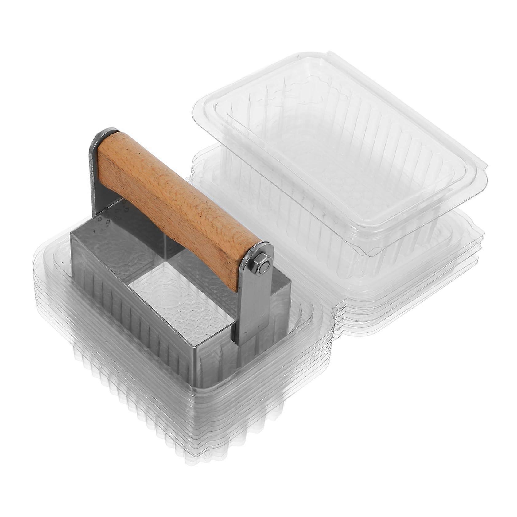 Honey Cutting Tools Kit Beekeeper Tool Stainless Steel Honey Rectangular Honey Mold Beekeeping Equipment