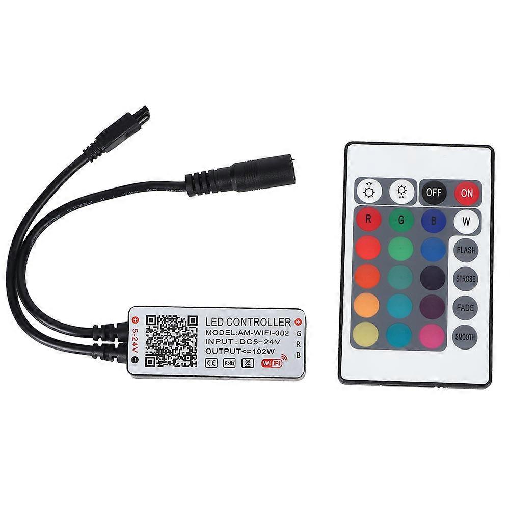 WiFi Smart Lamp Strip Light Controller + Infrared Controller DC5-24V for Home Bar