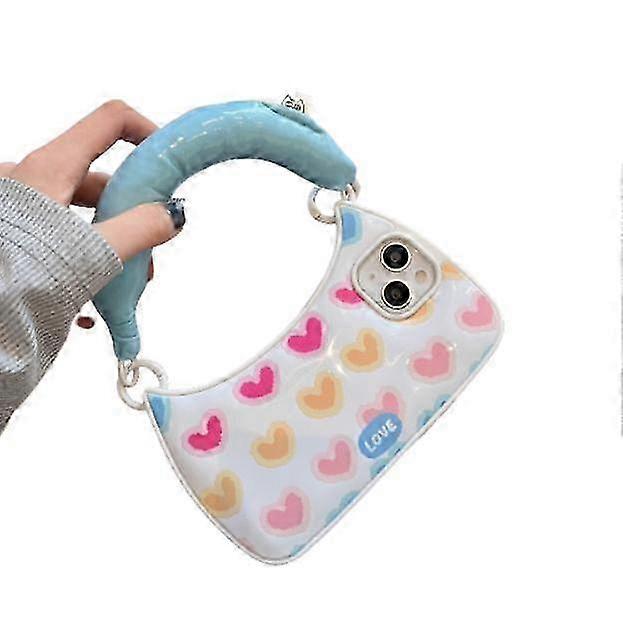 Case Compatible with iPhone,Cute Handbag Phone Case with Hand Strap