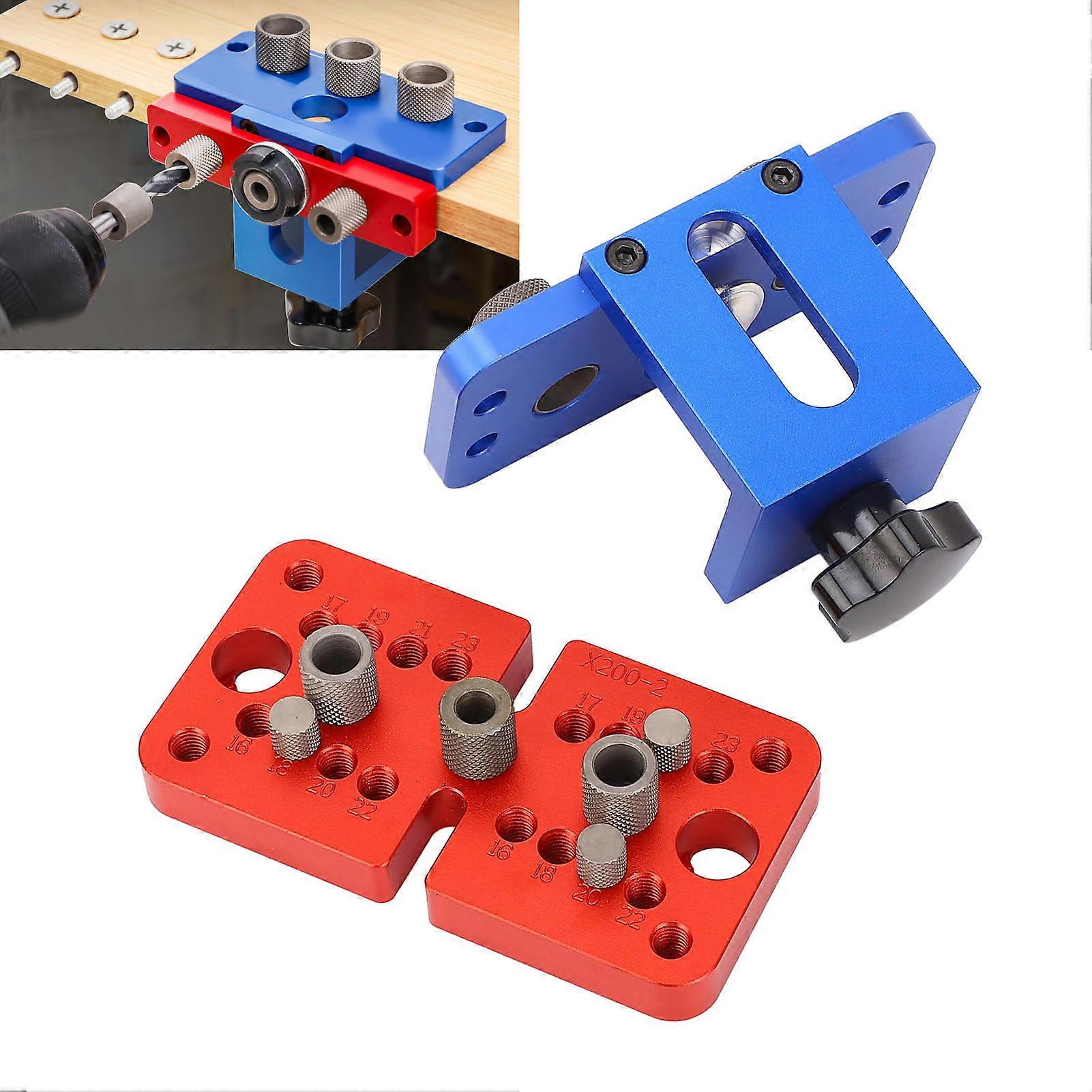 3-in-1 Hole Punch Locator Drill Guide Kit Aluminum Alloy Tool