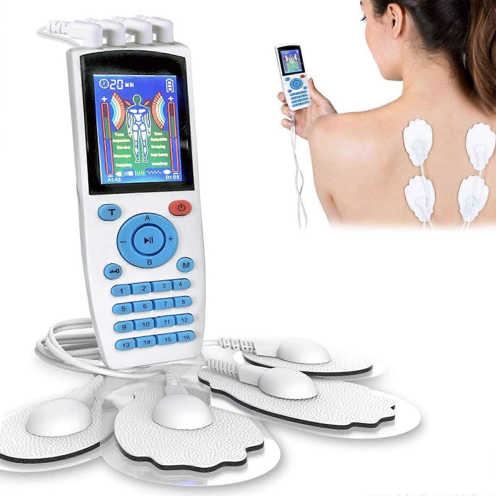 Digital Muscle Stimulator With LCD Timer, 16 Modes, 20 Intensity Levels, 4Channel AB Output For Men And Women