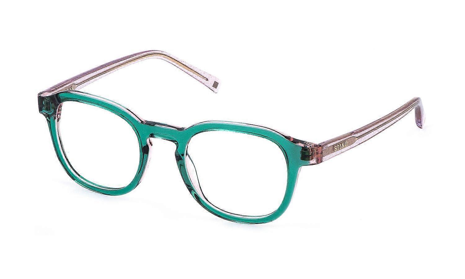 Eyewear Frames Sting VSJ753 03GS TOP ROSA+Green LUCIDO 46/20/135 Junior