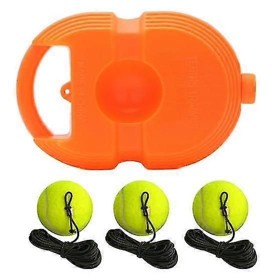 Rope Tennis Trainer with 3 String Balls Entertainment Wide Use Interesting Tennis Rebound Trainer Base Practice Tool for Beginners