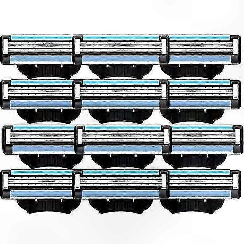 24-Pack Replacement Blades for Men, Compatible with Mach 3 Razors