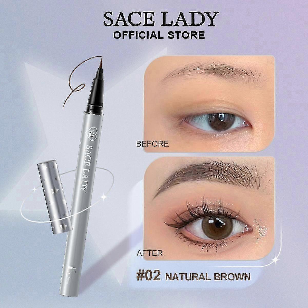 Micro Eyebrow Pen Kit, Eyebrow Tint Pencil With Precision Micro-brush Tip Applicator Create Natural Looking 3D Brows