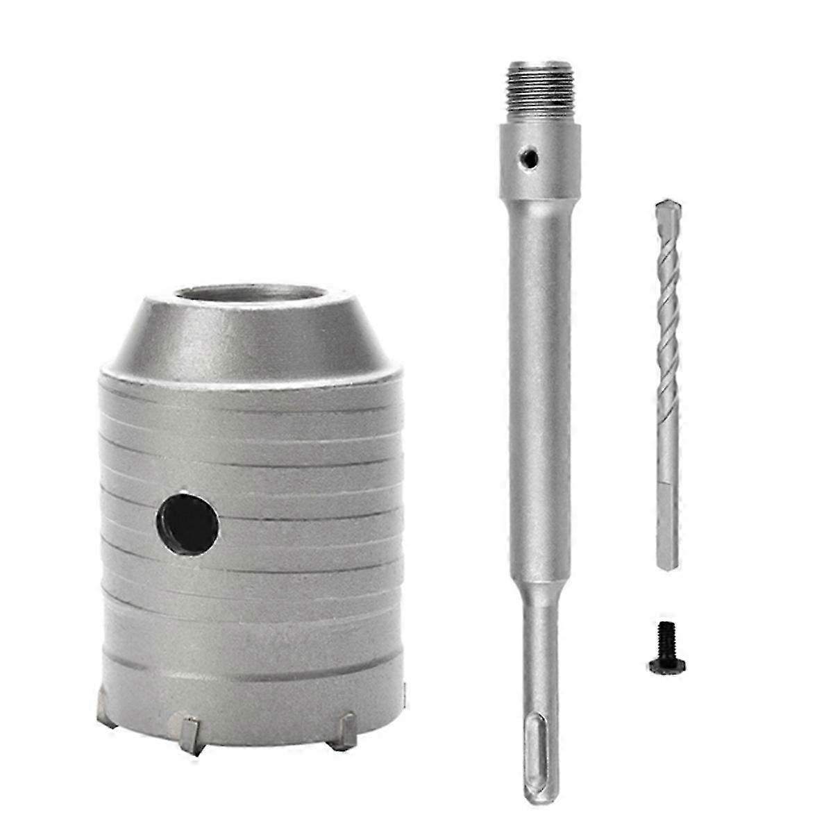 SDS Plus Hammer Drill Bit Set with Round Shaft, for Concrete and Cement Walls