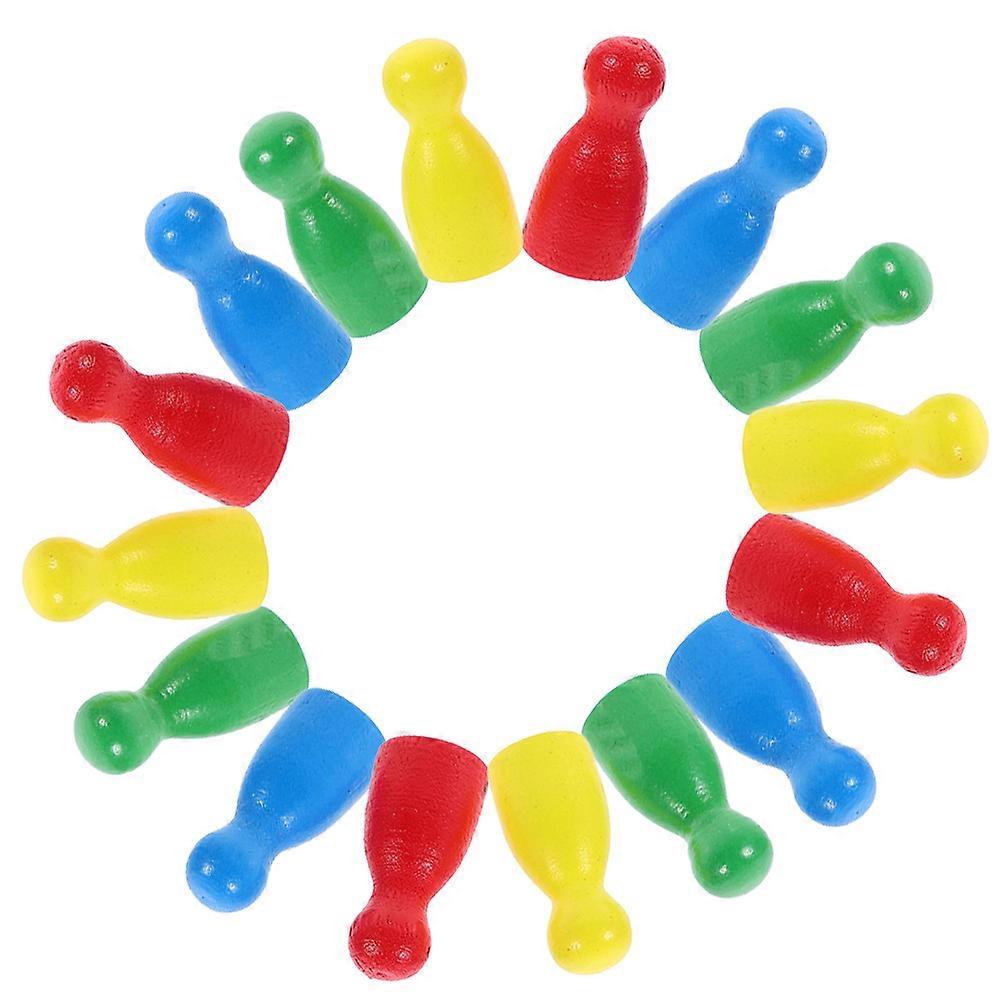 Board Game Accessories Wood Game Piece For Wedding Receptions Assorted Color Replacement Pieces 40Pcs