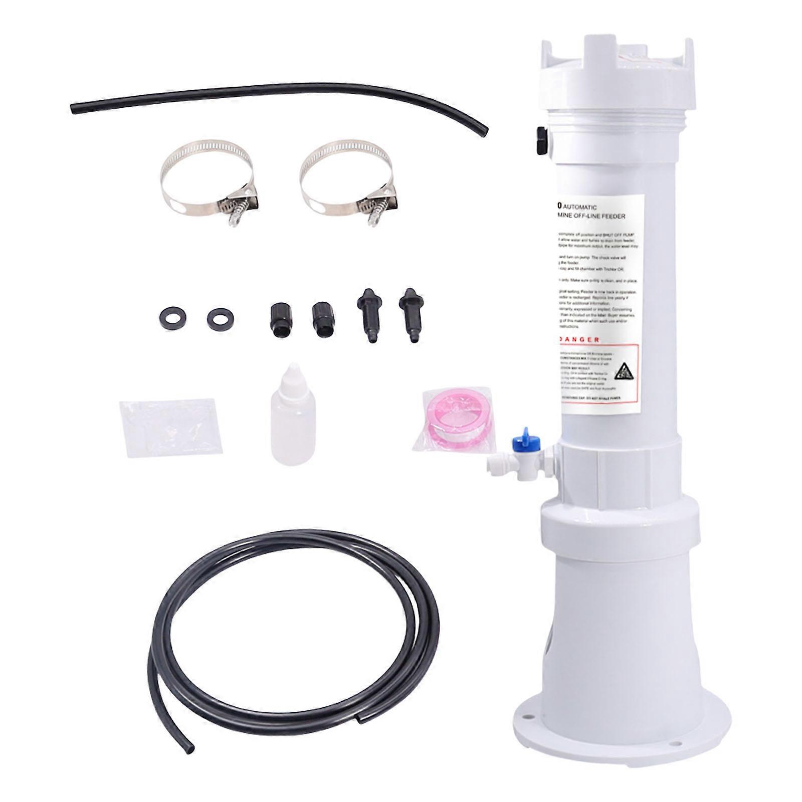 Swimming Pool Chlorine Feeder R171016 Pool Chlorinator With Control Valves and Base Leakproof Chlorine Dispenser Multicolor
