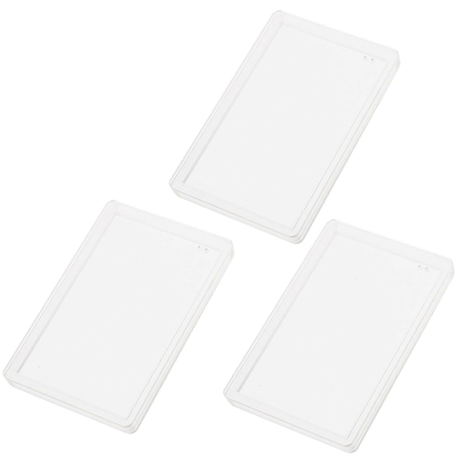 DIY Acrylic Desktop Ornaments Card Holder for Decor 3Sets