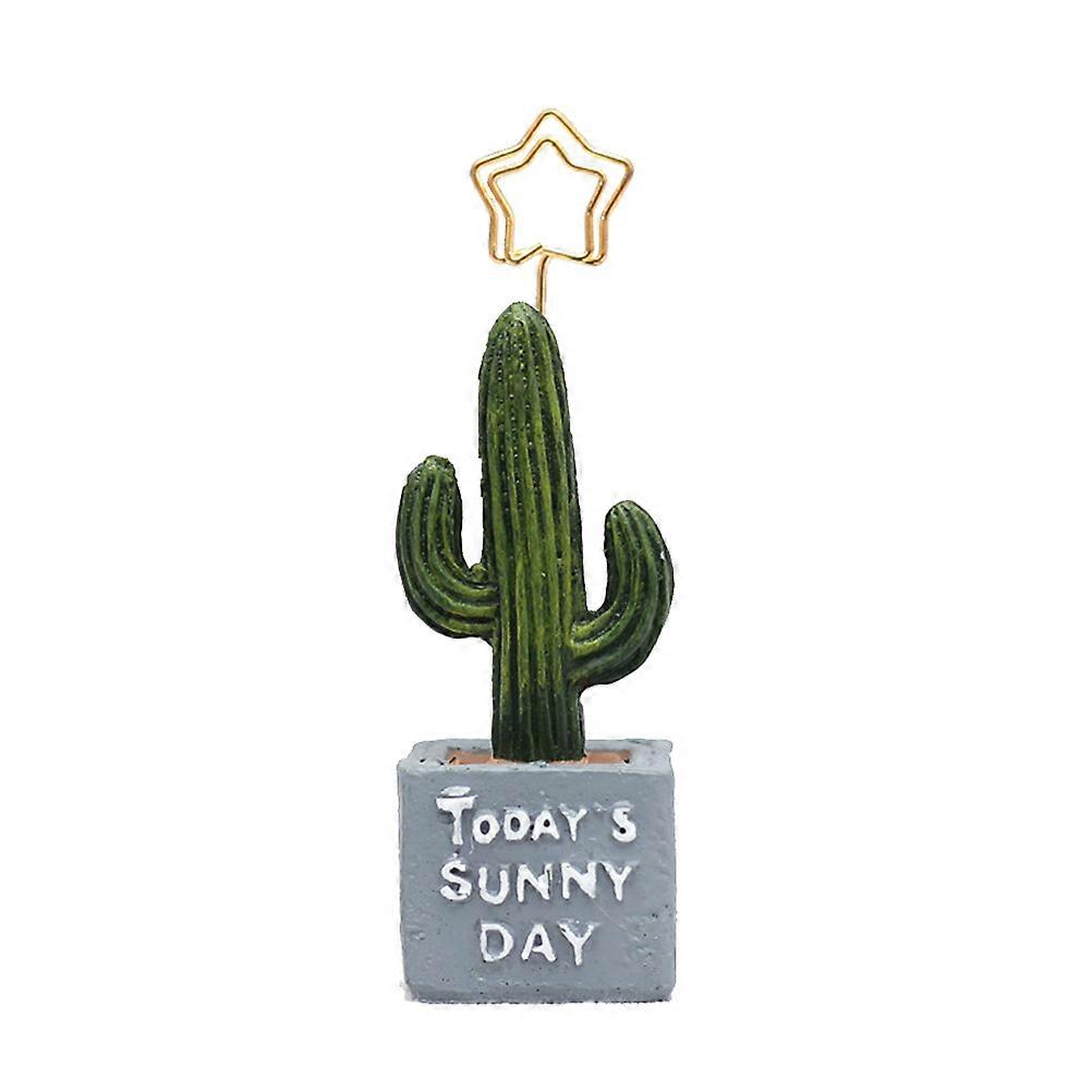 Memo Holders Creative Cactus Table Number Holder for Restaurant Setup