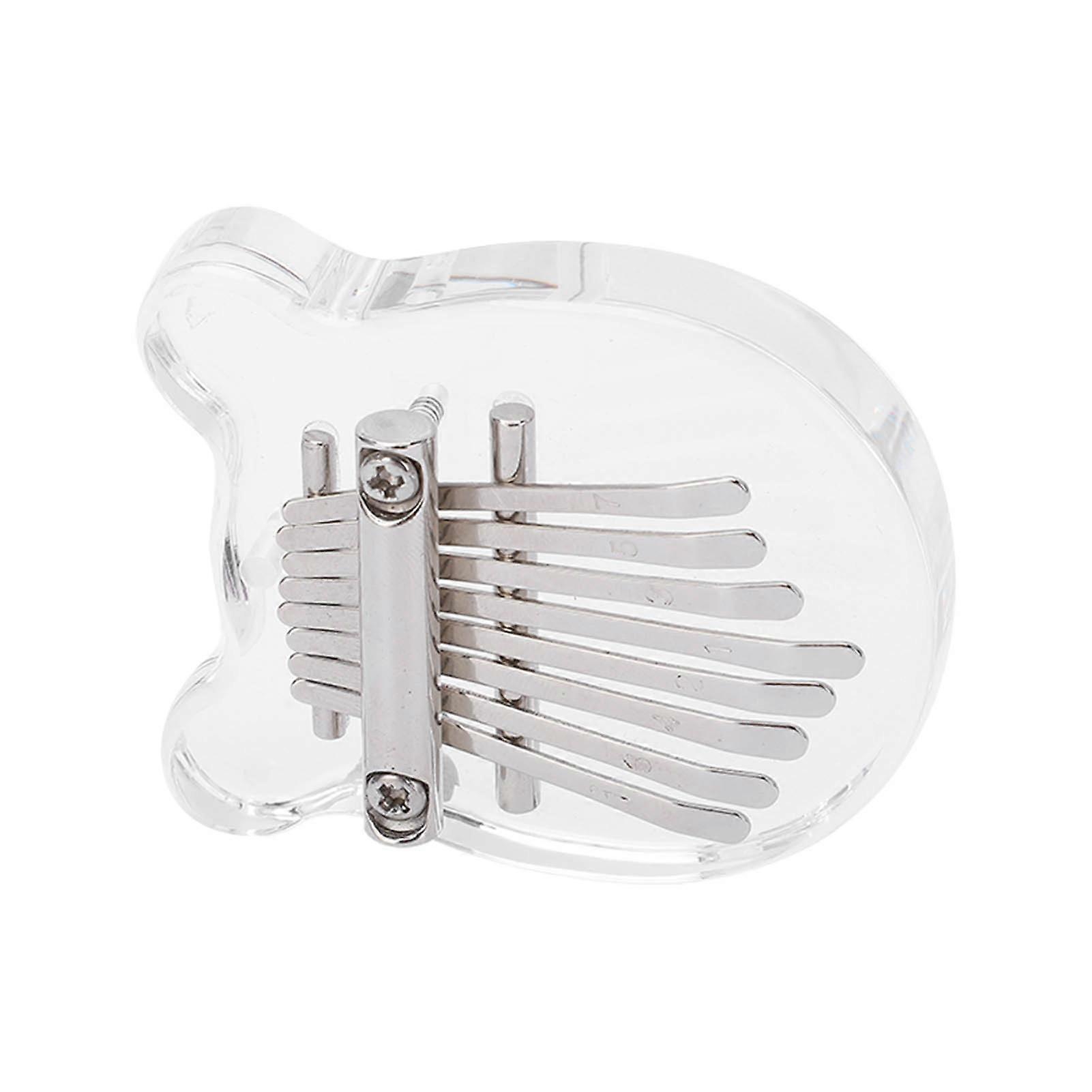 8-Key Waterproof Thumb Piano Kalimba with Pick Kit Set