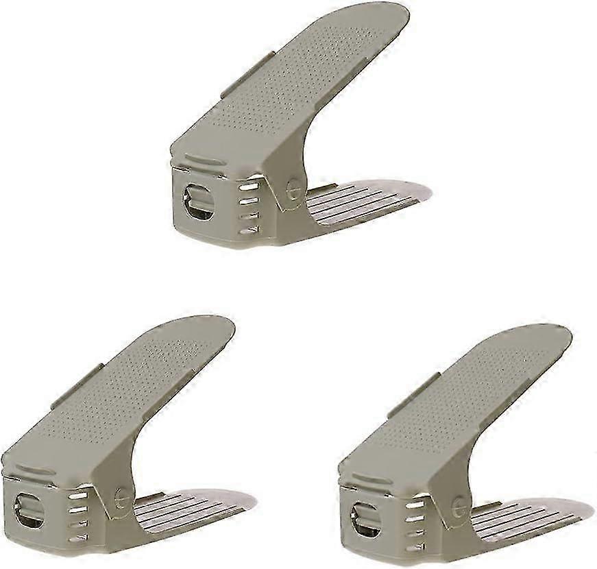 Adjustable shoe rack 3 pieces shoe stacker shoe storage plastic