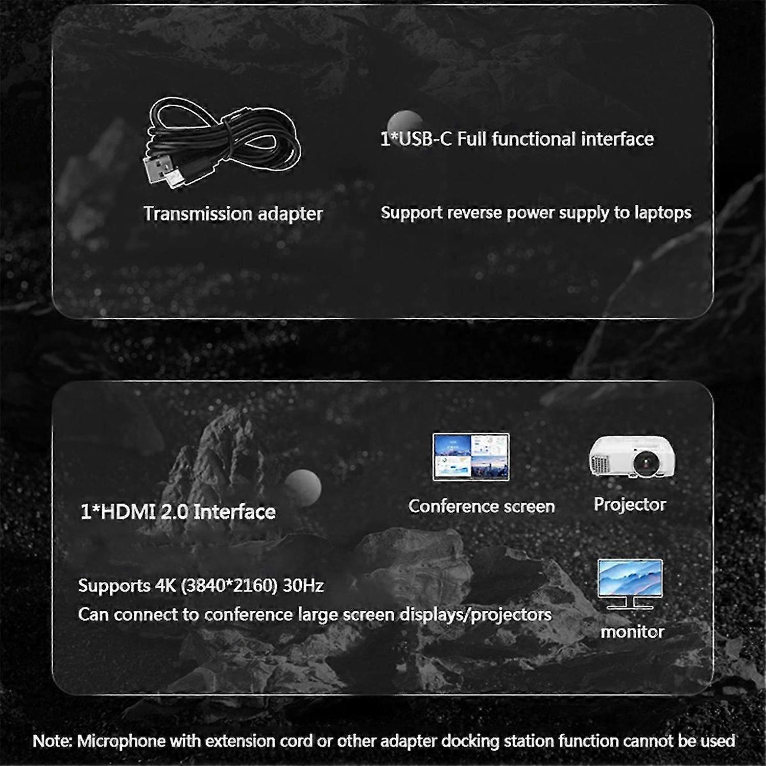 مؤتمر متعدد الاتجاهات ميكروفون محور للكمبيوتر المحمول للكمبيوتر الشخصي