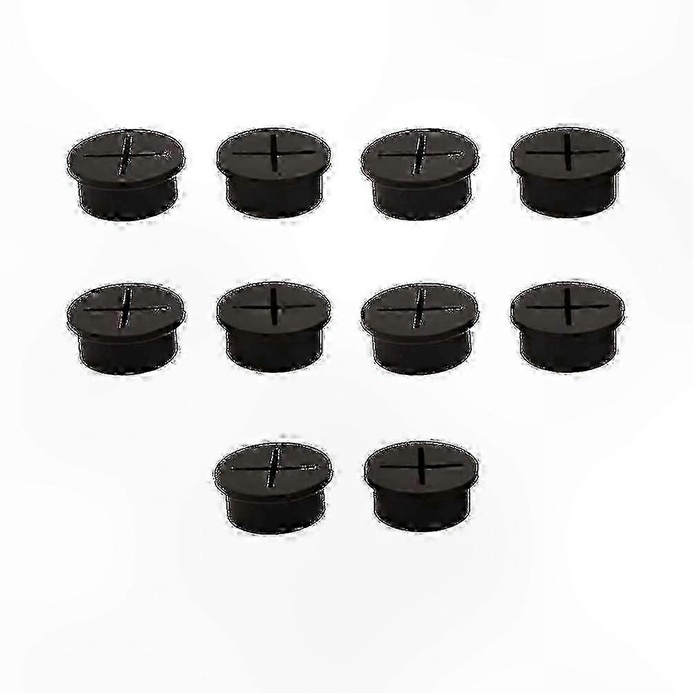 10 Pack Soft Silicone Cable Hole Protectors for Desk Organization