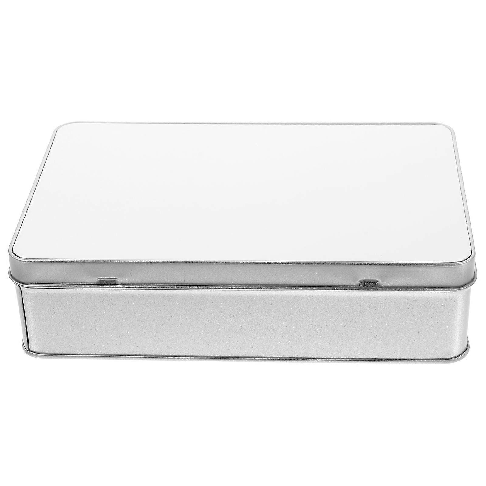 Sublimation Metal Box for Decor 6Pcs Rectangle Iron Cookie Storage Boxes