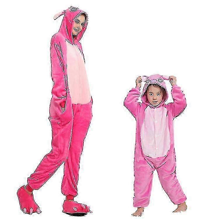 Tättsittande unisex vuxen pyjamas, flanell cosplay djur en bit Halloween kostym sovkläder hemkläder