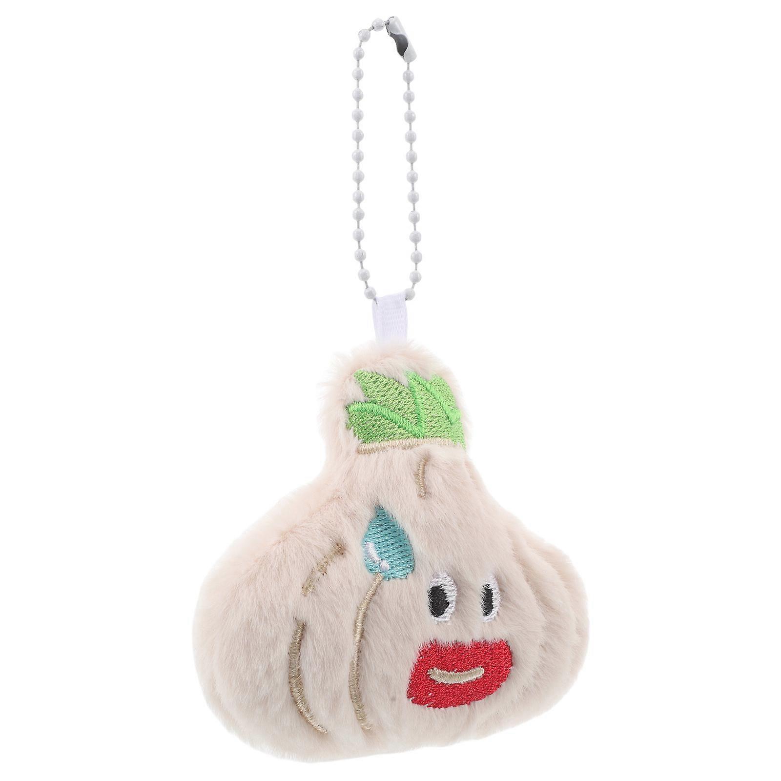 Plush Bag Charm Cartoon Plush Keychain for Car Keys 4Pcs Durable Keyrings