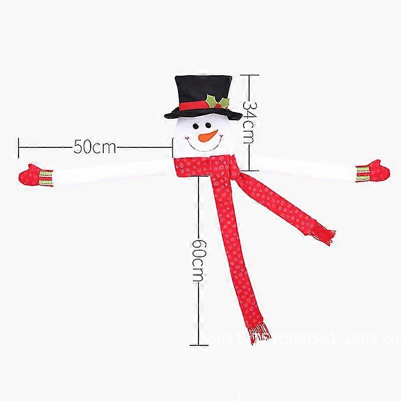 Christmas Tree Topper Snowman Elk Hugger for Xmas Holiday Winter Party Decoration Ornament Supplies