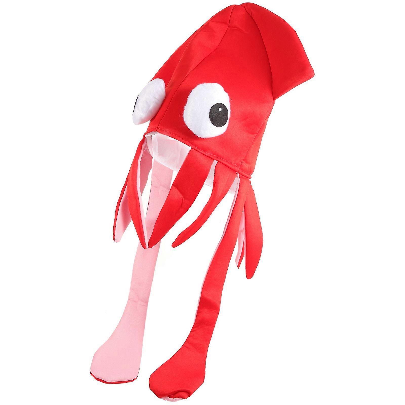 Squid Hat Cartoon Hat Prop Cartoon Animal Hat Performance Squid Headgear