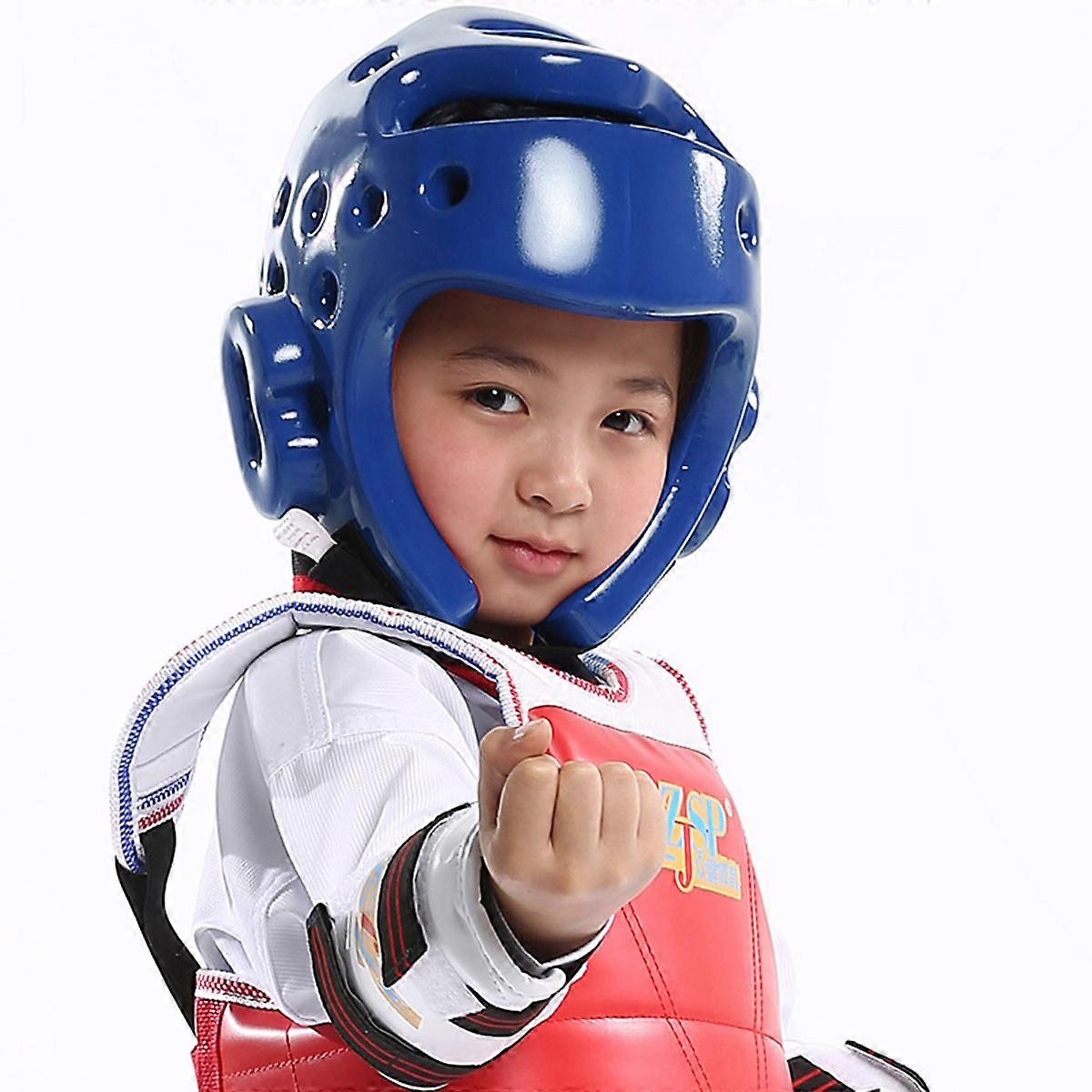 Thicken Kids Sparring Headgear For Size XS With Back Of Head Protection In Blue 1Pack