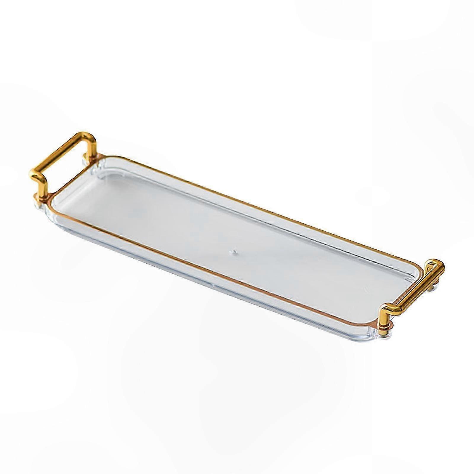 Rectangular Platter with Handles for Serving Breakfast and Desserts