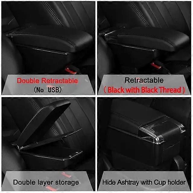 Apply For Renault Dacia Duster I Armrest Box Center console Arm Rest Rotatable Storage Box Decoration Car Styling 2011 2012
