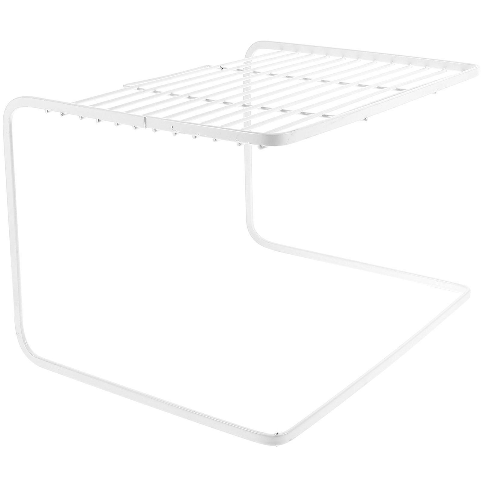 White Router Shelf for Storage 2Pcs Double-Layer Tabletop Router Holder