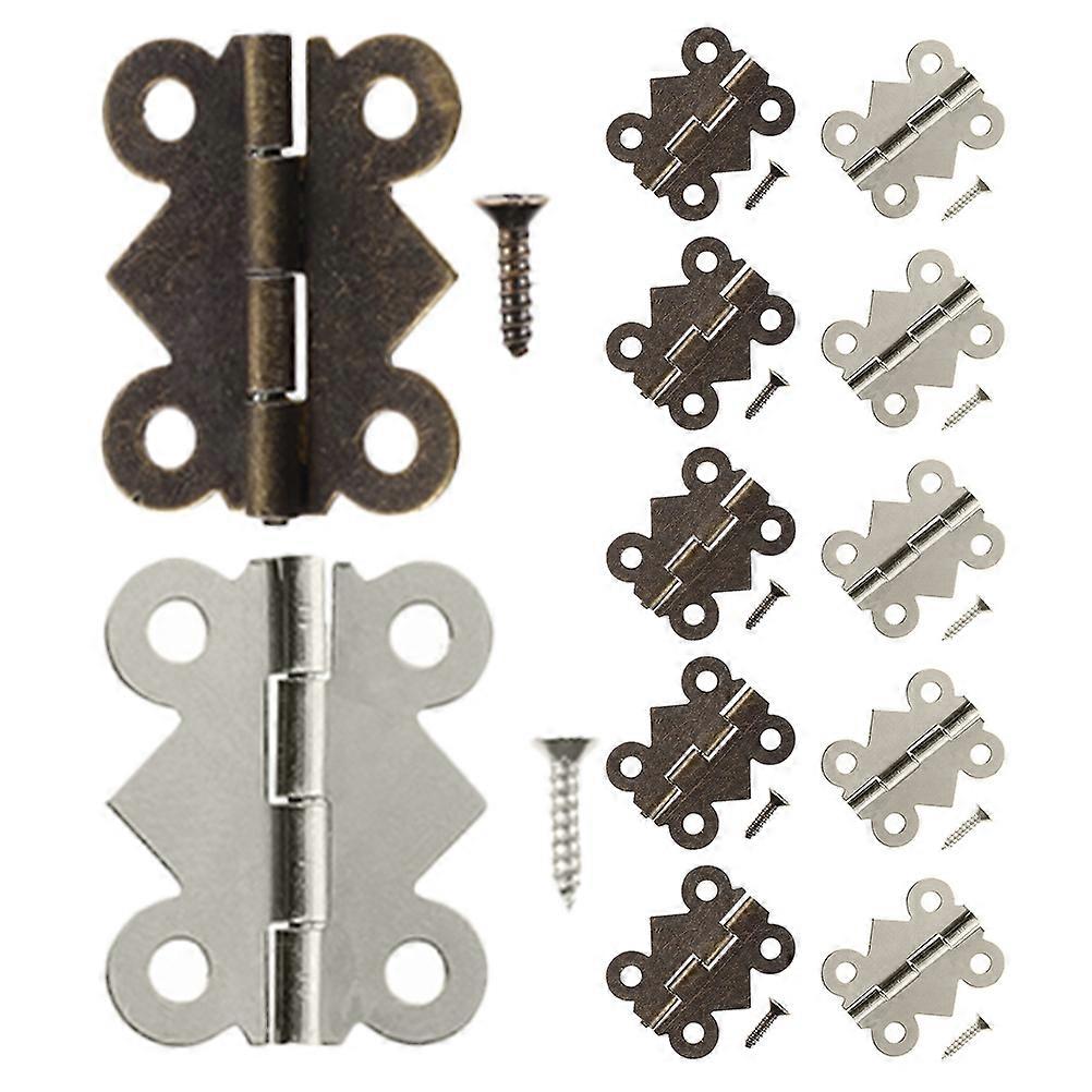 Hinge Chest Box Hinges for Cabinet Door 60Pcs Assorted Color