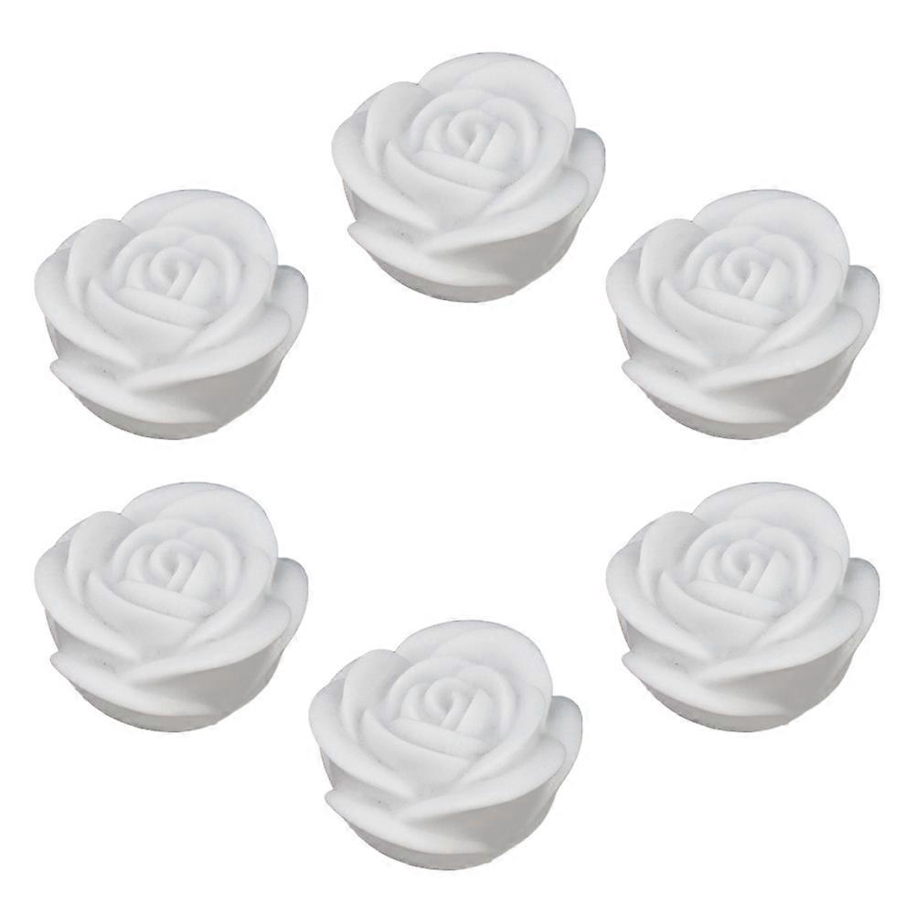 Decorative 6Pcs Led Rose Lights For Wedding Party Featuring Romantic Colors Automatic Color Change For Special Occasions