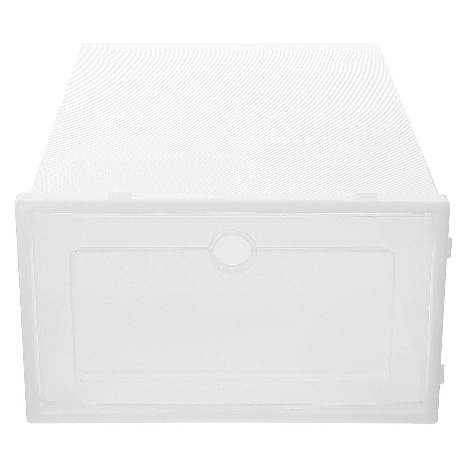 Women Shoes Storage Organizer with 2Pcs Stackable Plastic Boxes