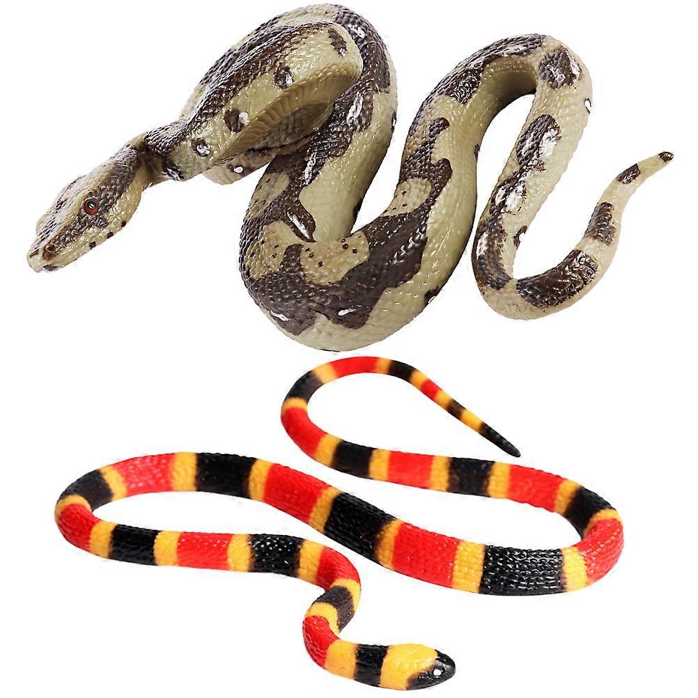 Simulation Snake Model For Children Pranks And Haunted House Decorations With Realistic Design 8 Pcs