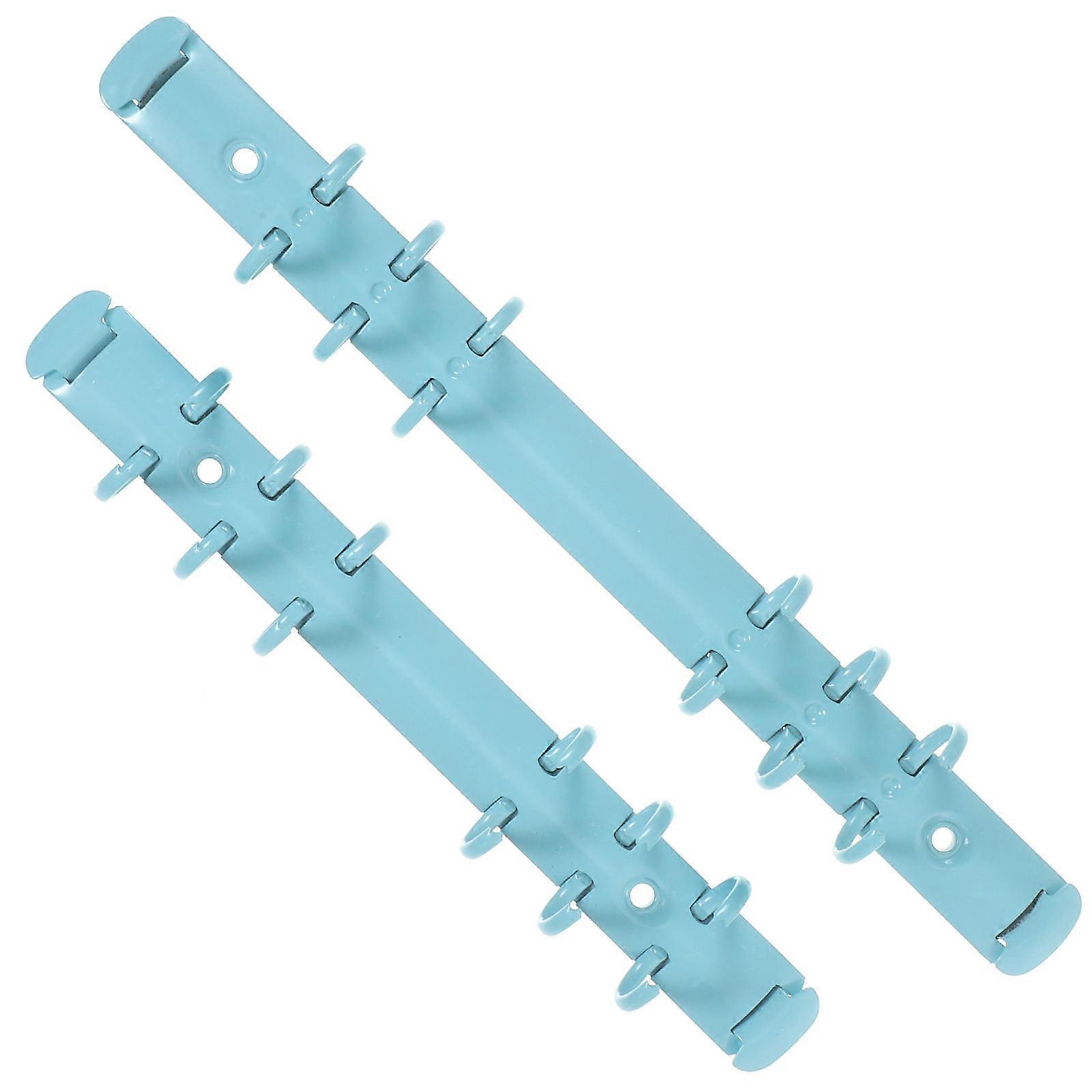 10 Pcs Binder Clips For DIY Projects Notebook Spine Organization 22.5X2X2.2Cm Blue Binding Tools