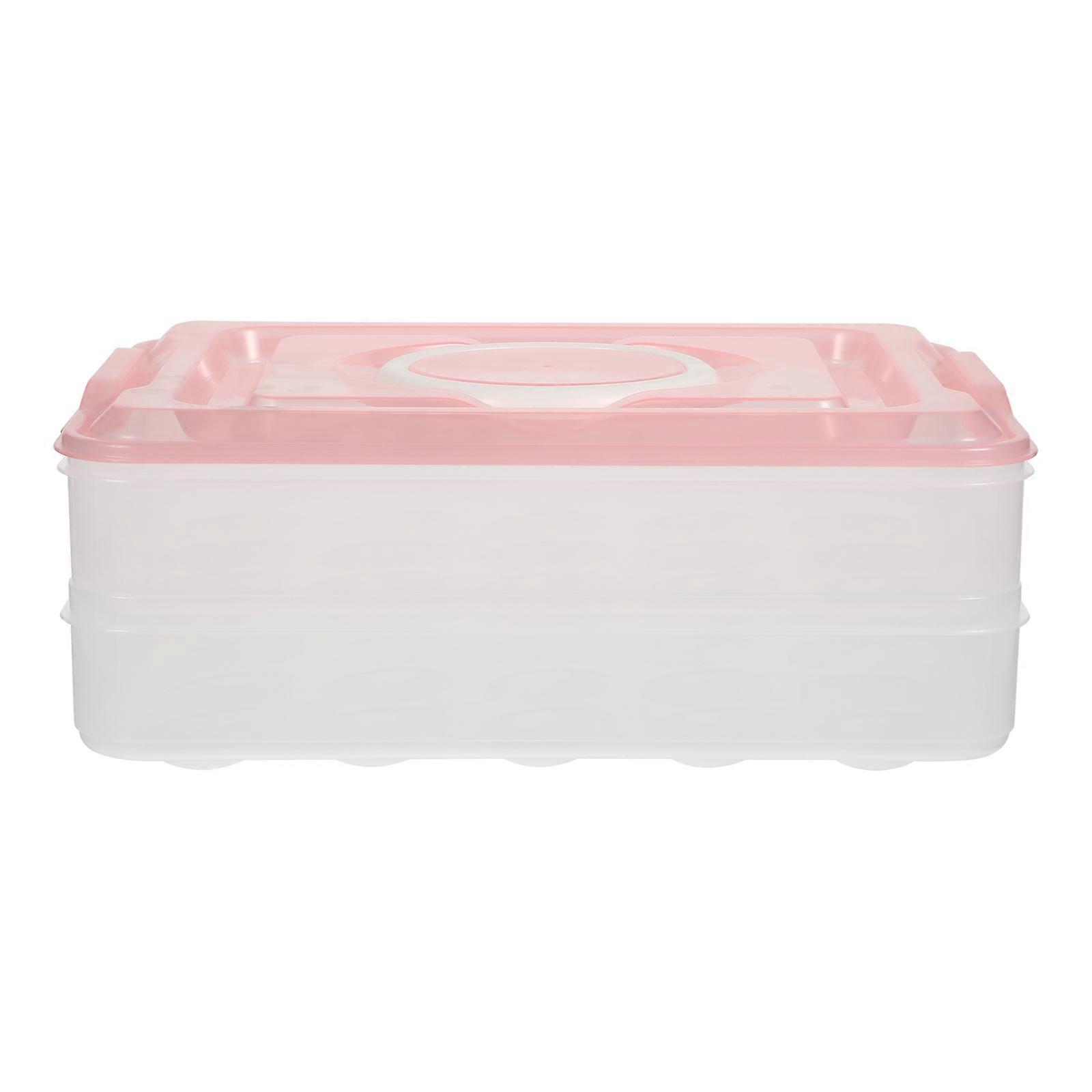 Egg Tray Double Layer Refrigerator Egg Holder for Storage Durable