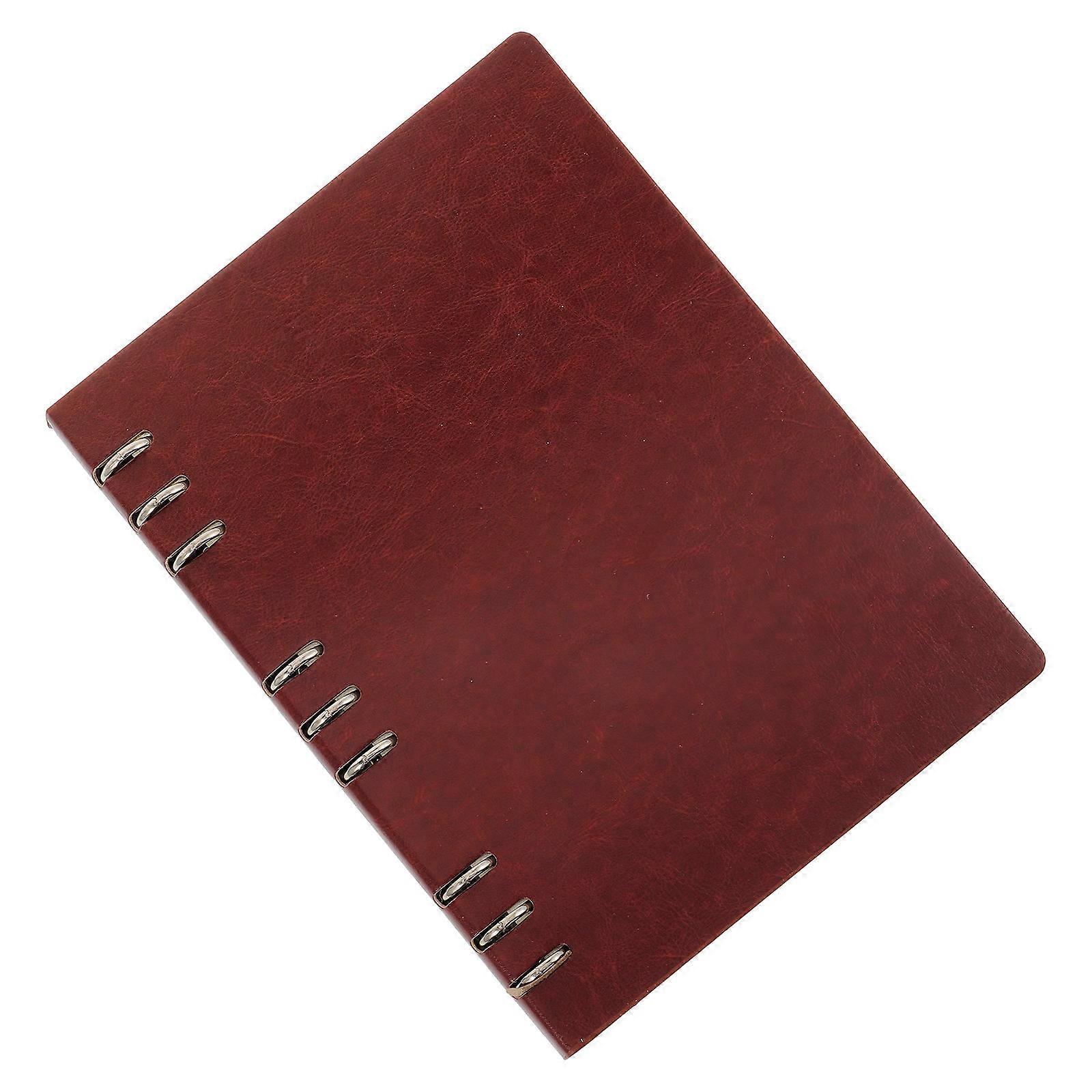 Ring Binder Notebook for Note Taking 2Pcs Brown Notebook