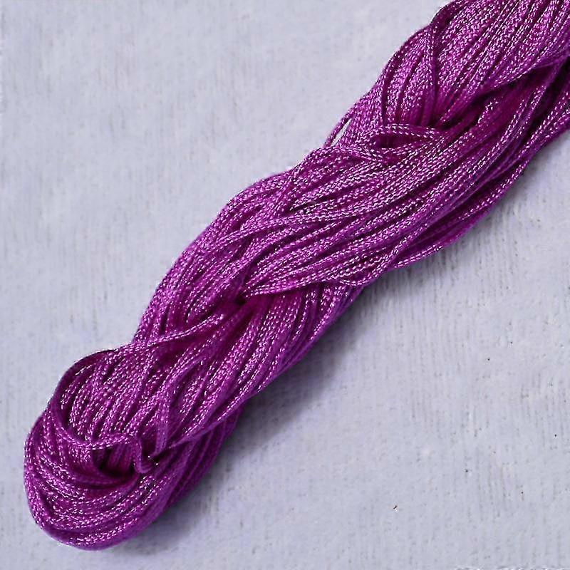 Home Party Supplies Chinese Knot Braided String DIY Macrame Cord 20m High Quality Tassels 1.0mm Beading String Bracelet Nylon Cord Thread Popular 2025