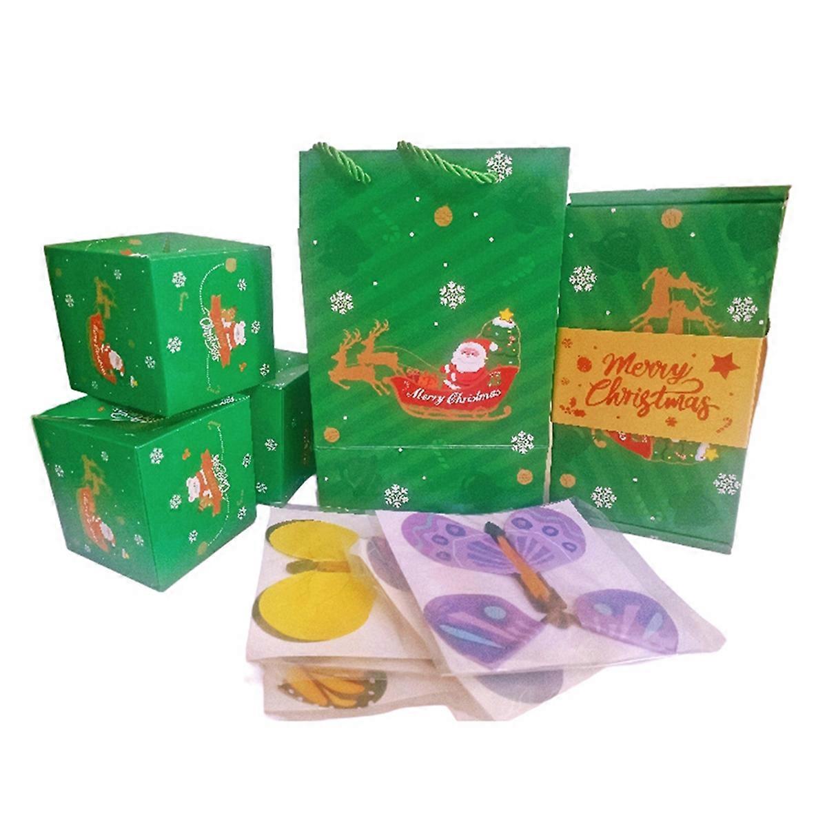 Merry Christmas Surprise Box Explosion Gift Box,Green 20