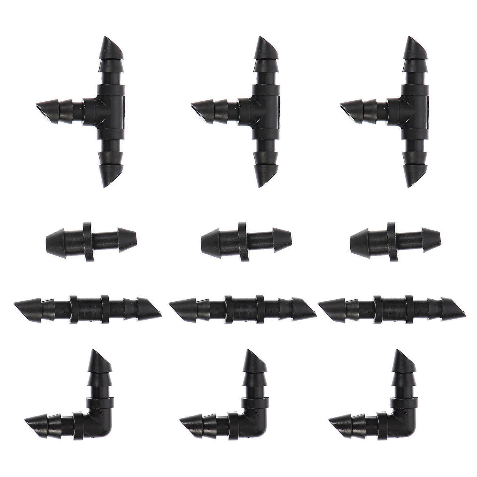 Drip Irrigation Tools 130Pcs Elbow Connectors For Greenhouse Humidification Effective Plastic Irrigation Solutions